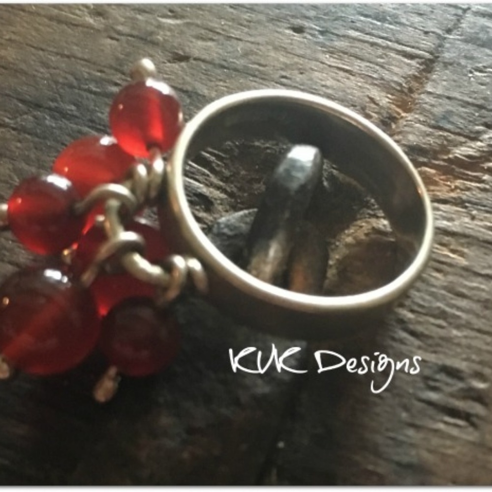 Carnelian Bangle Ring - Picture 3 of 3
